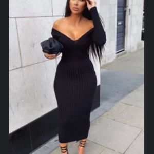 Black maxi dress